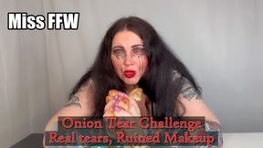 Onion Tear Challenge Real tears Ruined Makeup