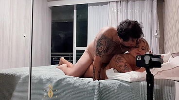 Transamos gostoso na sacada!