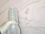 Fleshlight fuck with oil and creampie