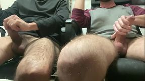 watching porn and jerking off with my friend