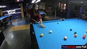 Perfect ass Thai bargirl has a massage blowjob for her customer