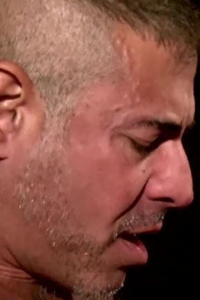 Man milking men cumshot