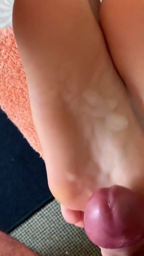 Epic moment from &quot;Soles showered in cum (Multiple cumshots)&quot;