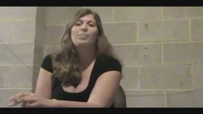 Kimberley Smokes In Slow Motion