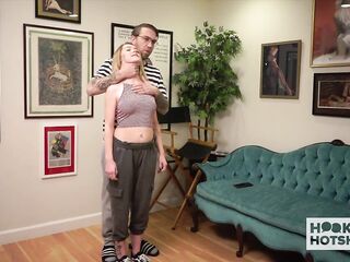 Small Golden-haired Nikole Nash Hooks Up With Bryan Gozzling!