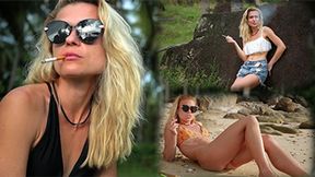 Compilation of 4 clips with smoking 35 years old Alyona