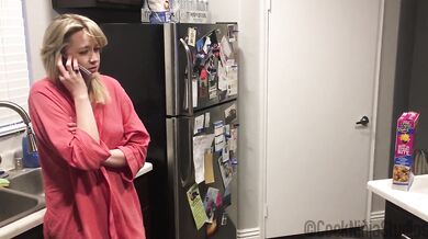 StepMom Blonde MILF Christmas Anal Creampie Gush