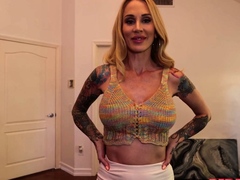 Tattooed POV stepmom fucked by stepson