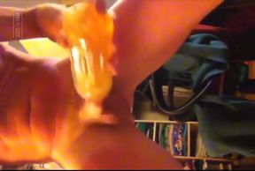 Dick Swollen and Stuck in Piss Bottle