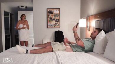 Elly Clutch Redhead Destroyed in Sloppy Hotel Mixup POV Blowjob Ride
