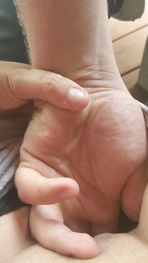 My guy friend fingered me good