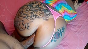 She With That Fishnet Dress With A Hot Ass Ready For An Anal Fuck!