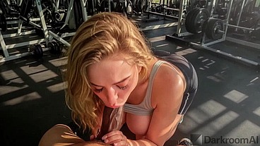 During practice, I fucked that horny bitch in every hole while her boyfriend waited for her outside[AI]