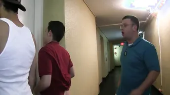 College twinks in frat group initiation