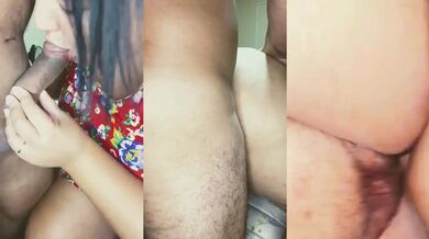 Curvy latina gordita takes huge cock deep in her messy pussy and mouth
