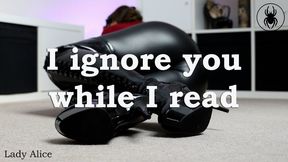 Ich ignoriere dich während ich lese - I ignore you while I read