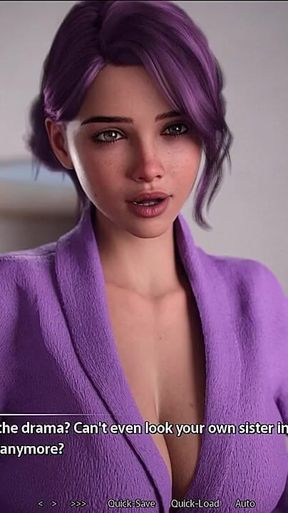 Futa Jerks Her Giant Cock While Thinking of Step-family - Package Perfect Gameplay