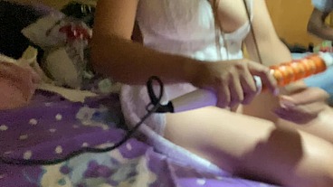Getting ready for the party and they let me into their bedroom