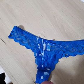 Cum on Girls Blue Panties