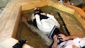 Dripping Uniform, Restrained in a Bathtub, off-campus Lesson