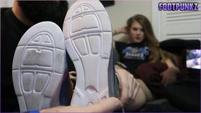 My Ex's Cousin Came by to say Hi and ended up getting her Toes Tickled and Sucked
