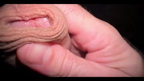 Foreskin Play on Big Thick Uncut Cock While Moaning and Dirty Talking Until Huge Cum