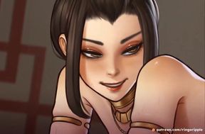 Teasing Azula's Butt Cheeks Before Sticking It In And Making Her Cum