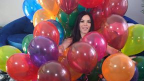 Mass Helium Balloon Inflation and Balloon Popping