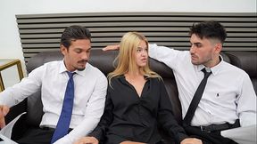 &quot_Elegant Rough DP &ndash_ Stunning Blonde Gets Hardcore Double Penetration&quot_