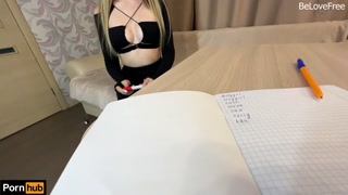 English teacher with tits and juicy ass fucked by underperforming student