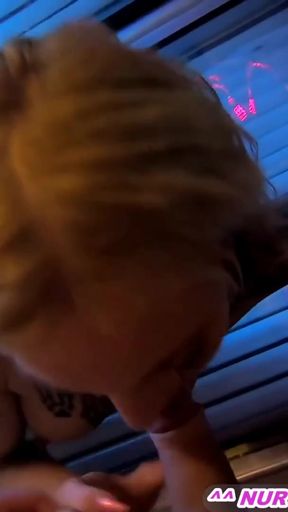 Emotional moment from &quot;Public Tanning Salon - Amateur Fuck With German Skinny Teen Pov&quot;