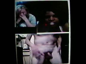 2 teen girls, Black & White, watch with dirty delight