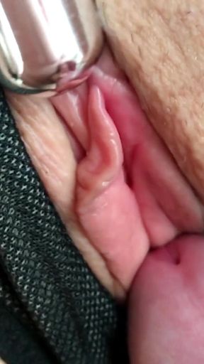 Please touch my pissing pussy and puffy asshole. Now put your cock in my pussy, pee and cum inside. Real female orgasm.