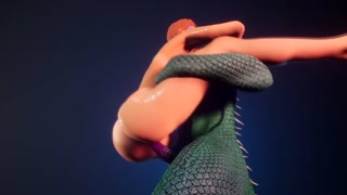 Two cocks Monster x Busty ReadHead