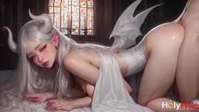 this sexy succubus seduced me with her firm tits, and i fucked her![ai]