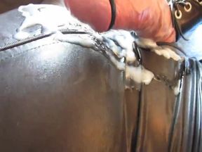 Electro Stimulation: Huge Hands-Free Cum Shot in Catsuit
