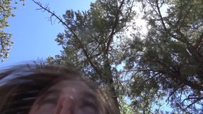 Kendra Lynn fucks older man outdoors