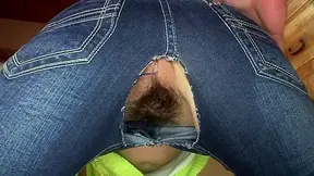 Asian Darling in blue jeans gets toyed and jizzed by Japanese tight Pussies