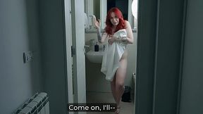 Russian Redhead Stepmother Seduces Her Stepson For a Quickie