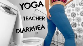 Yoga Teacher Diarrhea Farts Farting on the Toilet Big Ass