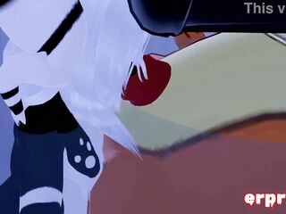 Erpleasure VRChat: Lustful Beizel in vr Gets His Schlong Sucked & Ridden by a Panda Gal