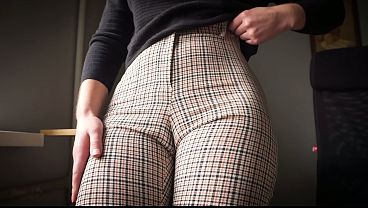 Naughty Coworker Cameltoe Tease And Denial