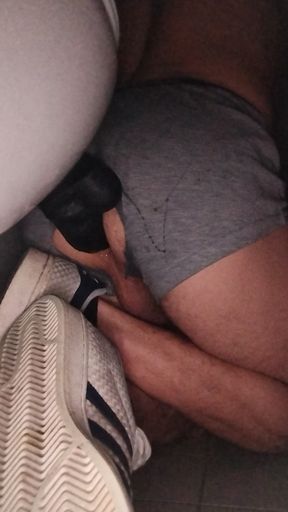 Public Toilet Taken Apart, Just Before Drilling a Glory Hole and Waiting