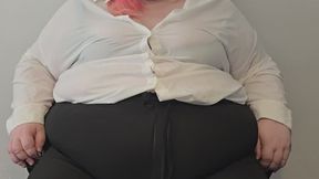 job interview for an office piggy