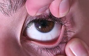 Cum dumpster gets a full cumshot into her open eye | talking