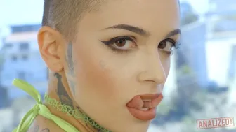 Tattooed Leigh Raven Gets Anal Creampie and Facial in Rough Scene