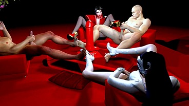 Birthday sex party (Part 01) - 3D Hentai - V403