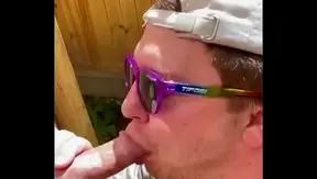 Craving Hard Outdoor Glory Hole Sex? Watch Him Go Deep Throat First—TinyGays 18+