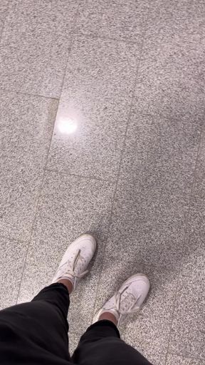 Walking in Sports Shoes
