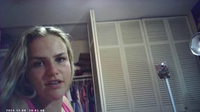 GLASSES CAM VIDEO OF PORN SHOOT BEHIND THE SCENES BLONDE BABE DOES PORN